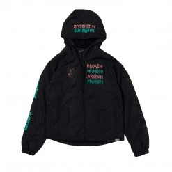 BROKEN PROMISES Destructive Nature Black Windbreaker