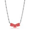 BROKEN PROMISES Acrylic Dice Trio Necklace Jewelry