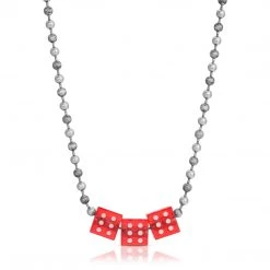 BROKEN PROMISES Acrylic Dice Trio Necklace Jewelry