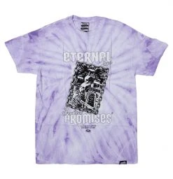 BROKEN PROMISES Eternal Love Tie Dye Tee Purple
