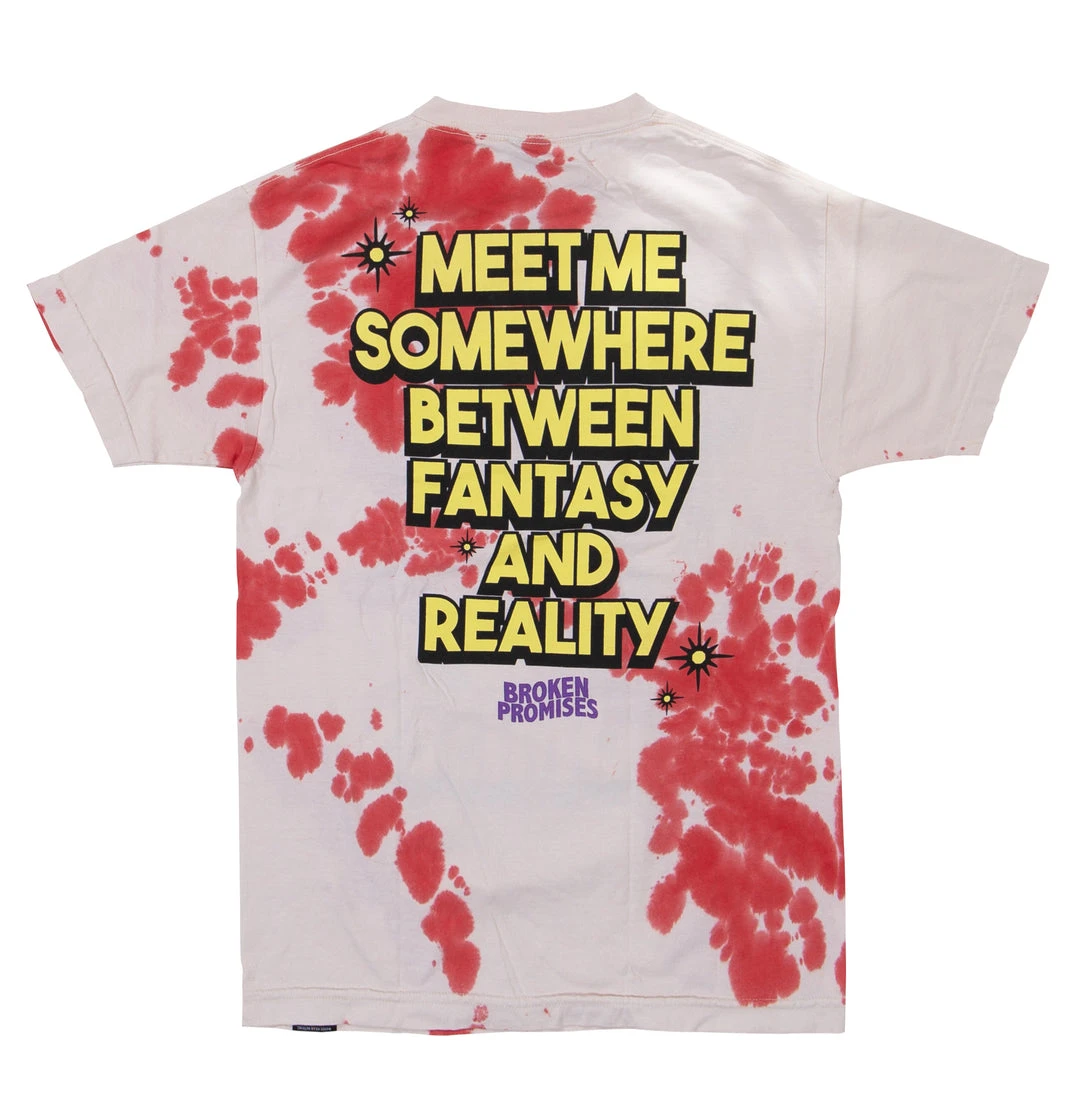 BROKEN PROMISES Fantasy & Reality SST White Shirts