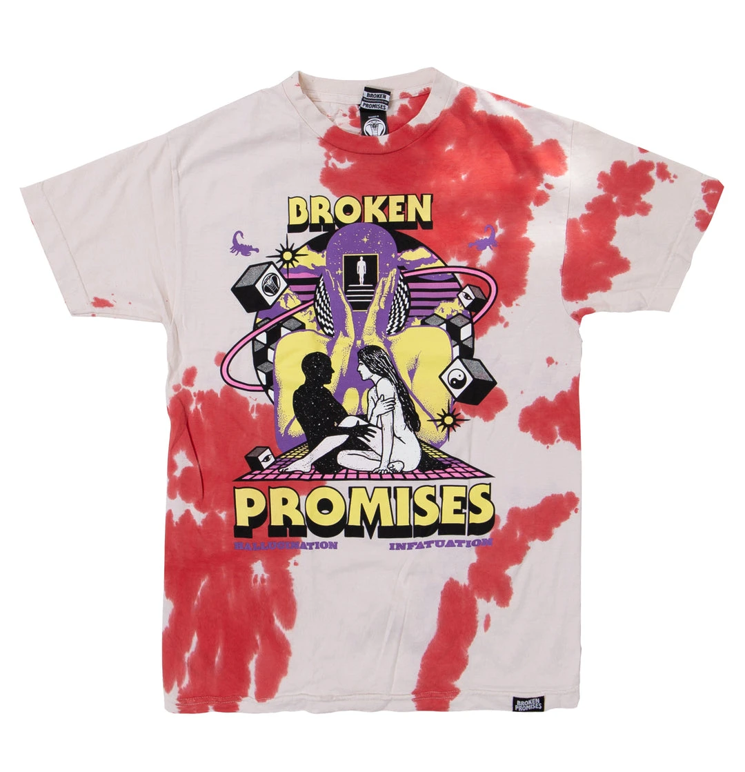 BROKEN PROMISES Fantasy & Reality SST White Shirts