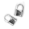 BROKEN PROMISES Jewelry Lock Huggies Earrings