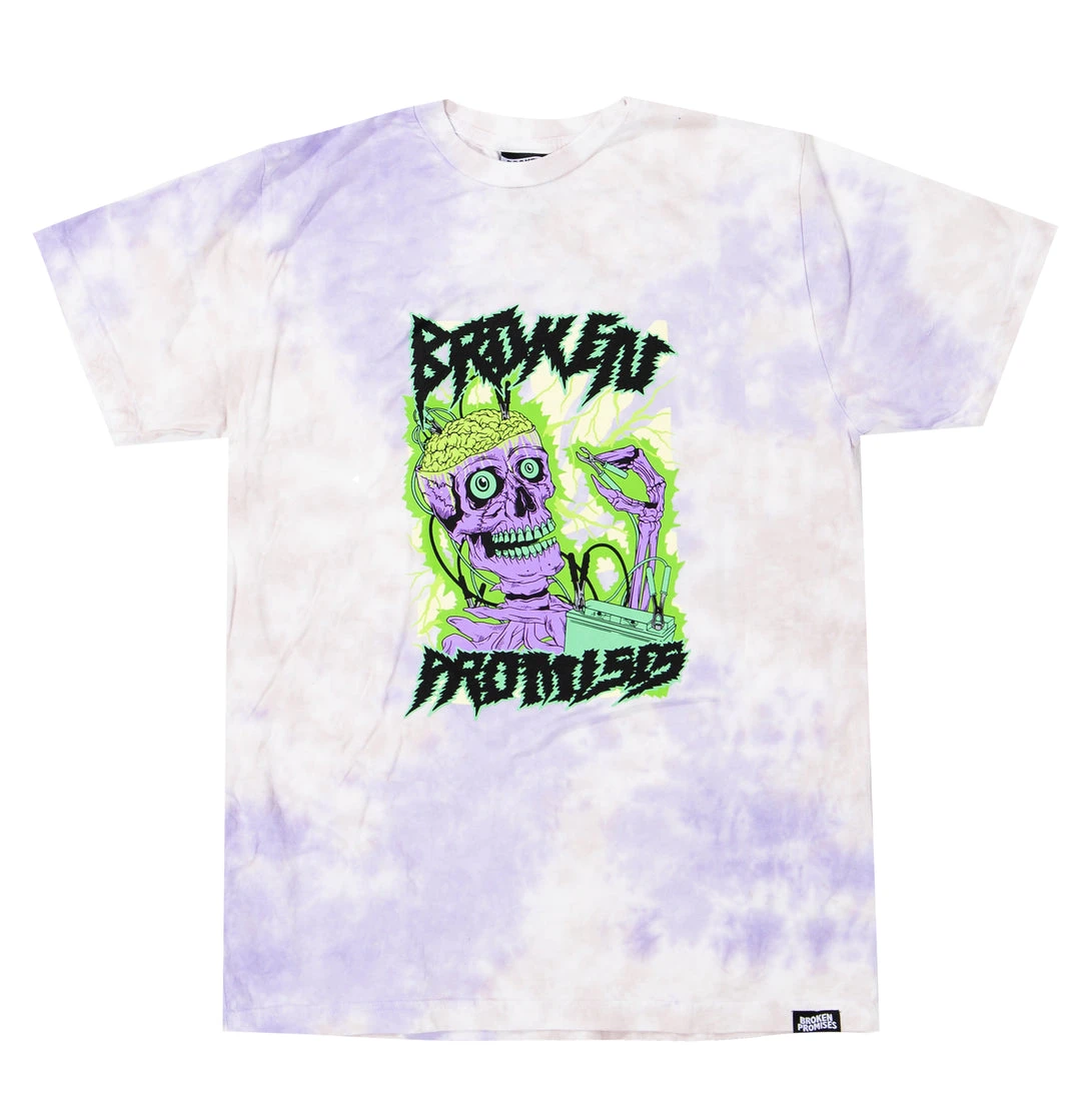 BROKEN PROMISES Shirts Fried Tie Dye Tee Lavender