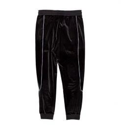 BROKEN PROMISES Graveyard Velour Track Pants - Charcoal Bottoms