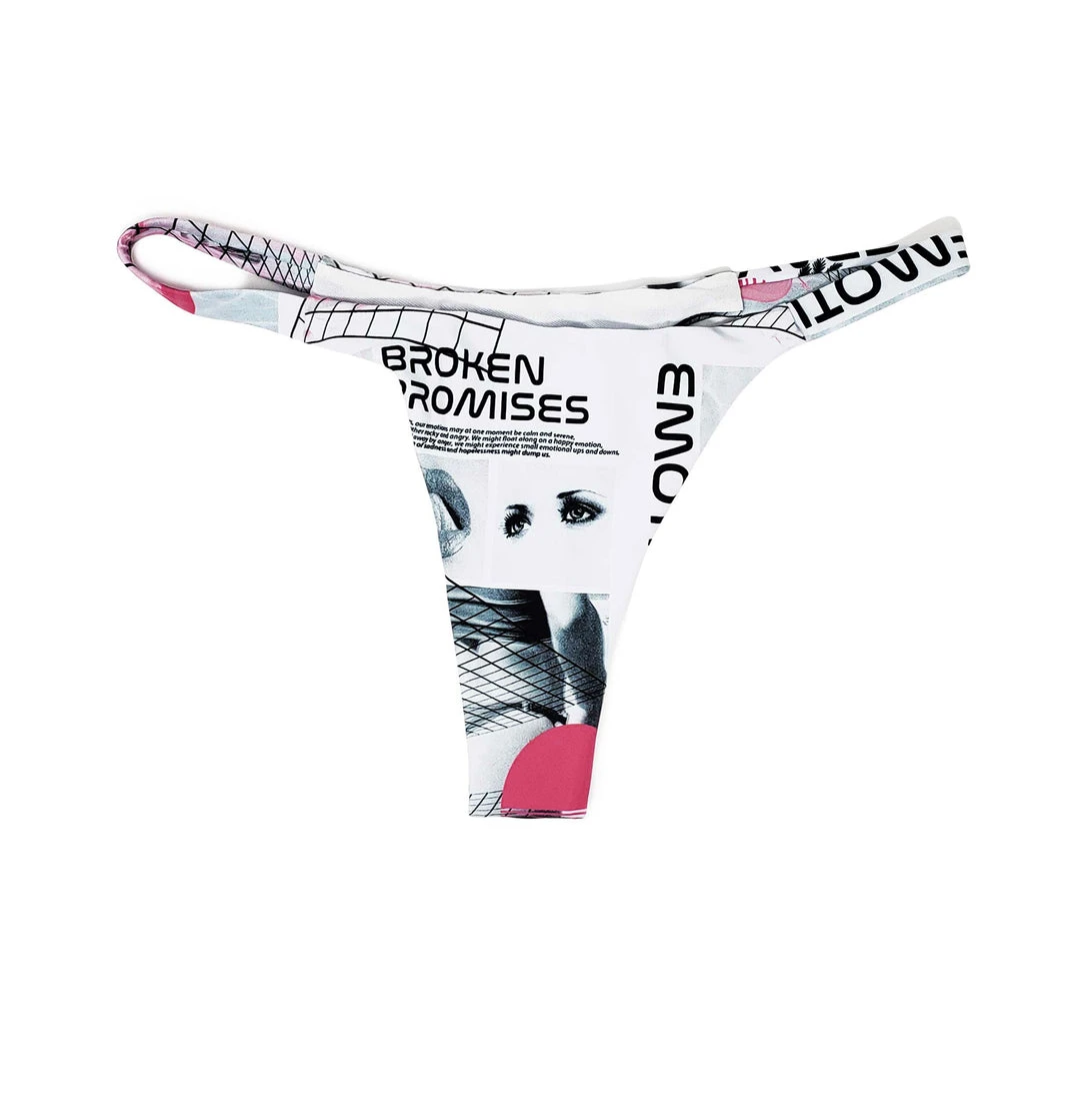 BROKEN PROMISES Hella Jelly Bikini Bottom White