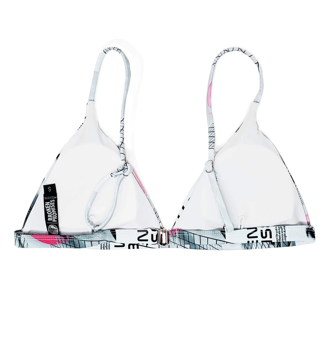 BROKEN PROMISES Swim Hella Jelly Bikini Top White
