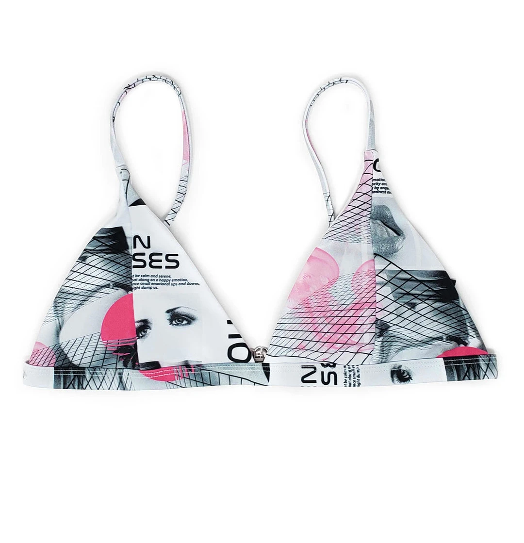 BROKEN PROMISES Swim Hella Jelly Bikini Top White