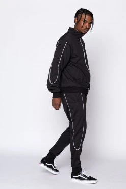 BROKEN PROMISES Bottoms Graveyard Track Pants Black