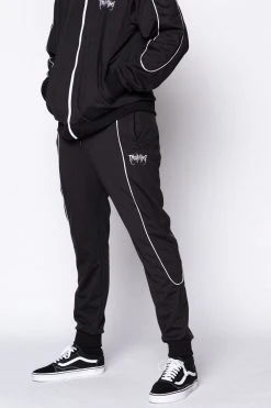 BROKEN PROMISES Bottoms Graveyard Track Pants Black