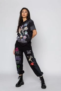 BROKEN PROMISES Love Me More Sweatpants Black