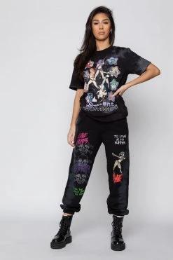 BROKEN PROMISES Love Me More Sweatpants Black