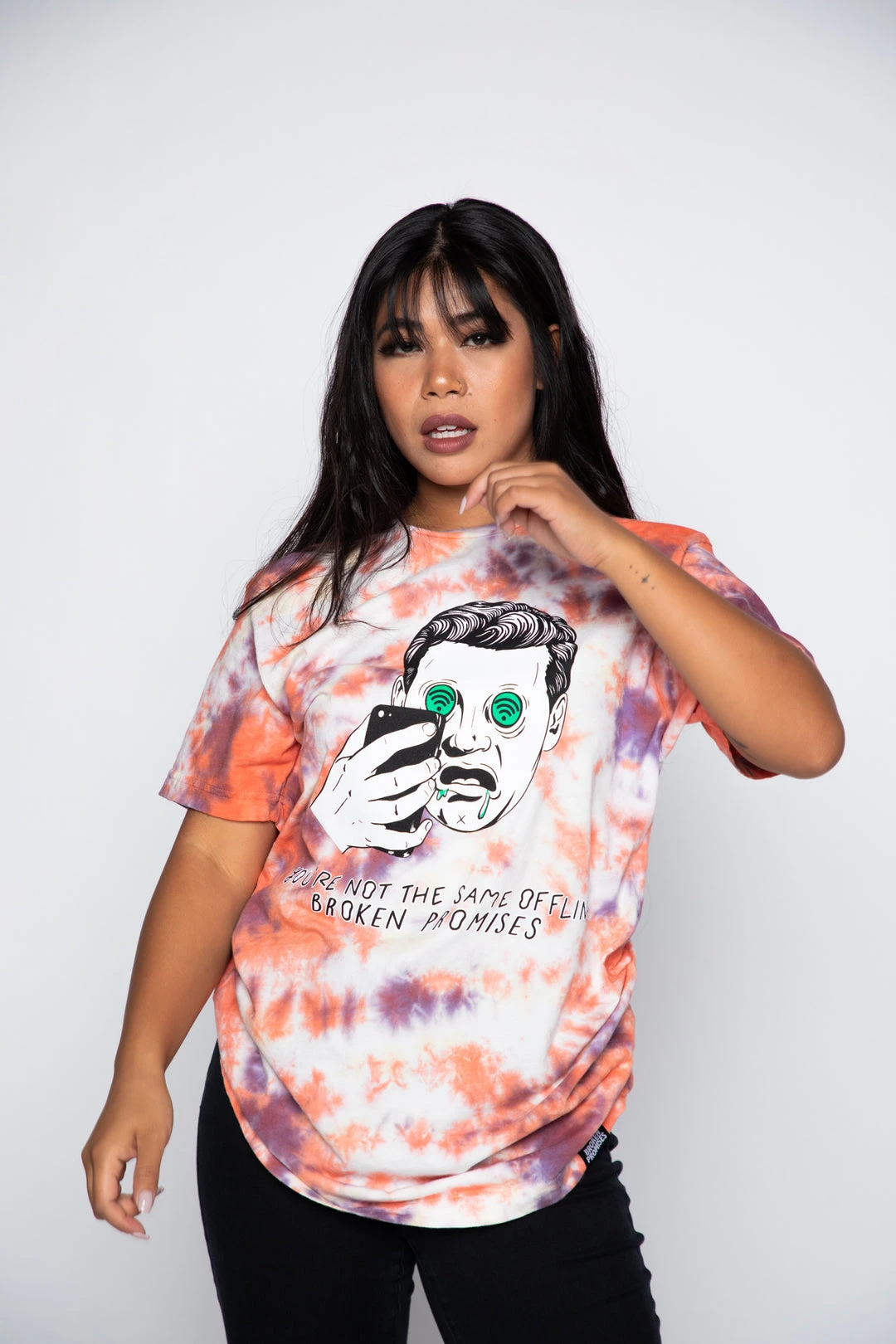 BROKEN PROMISES Catfish Tie Dye Tee Shirts