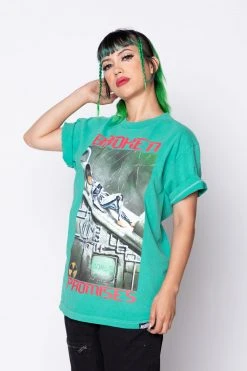 BROKEN PROMISES Numb To The World Green SST Shirts