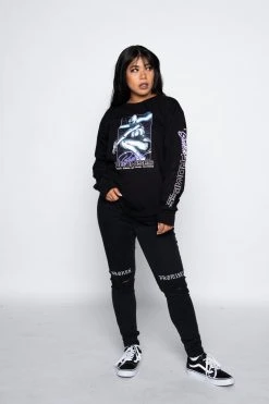 BROKEN PROMISES Shirts Cyborg Girl L/S Black