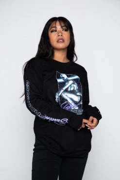 BROKEN PROMISES Shirts Cyborg Girl L/S Black