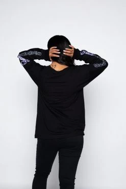 BROKEN PROMISES Shirts Cyborg Girl L/S Black