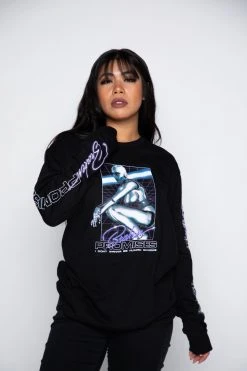 BROKEN PROMISES Shirts Cyborg Girl L/S Black