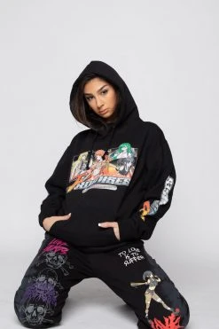 BROKEN PROMISES Choose Your Fighter Hoodie Black