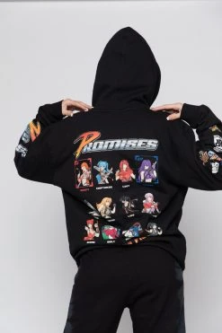 BROKEN PROMISES Choose Your Fighter Hoodie Black