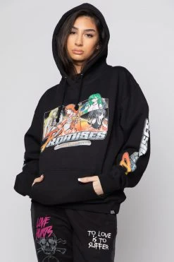 BROKEN PROMISES Choose Your Fighter Hoodie Black