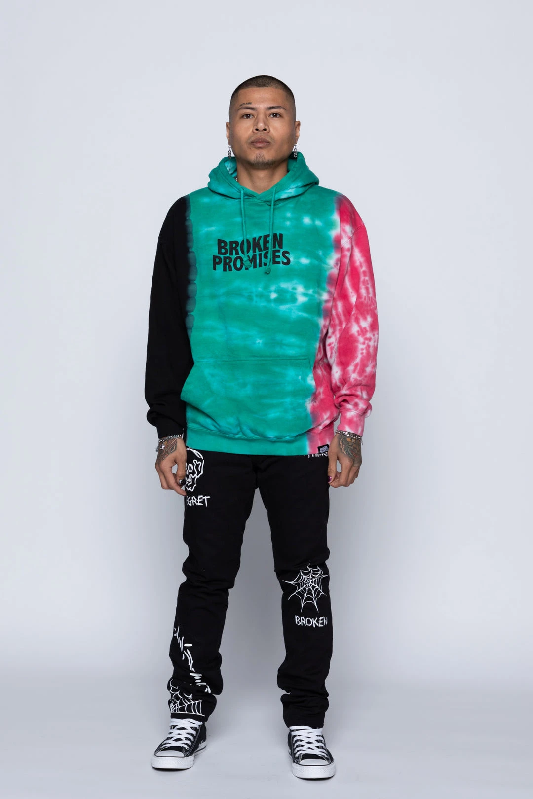 CASH Hoodies Wave Logo Tri-Color Hoodie