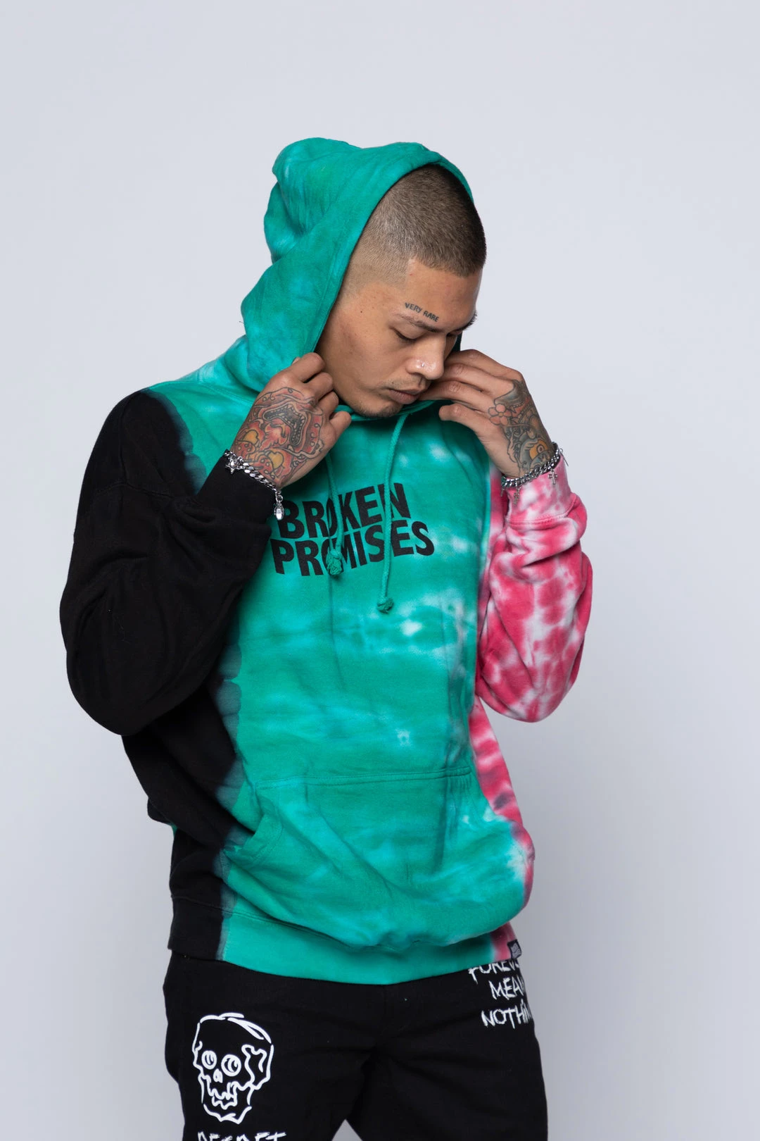 CASH Hoodies Wave Logo Tri-Color Hoodie