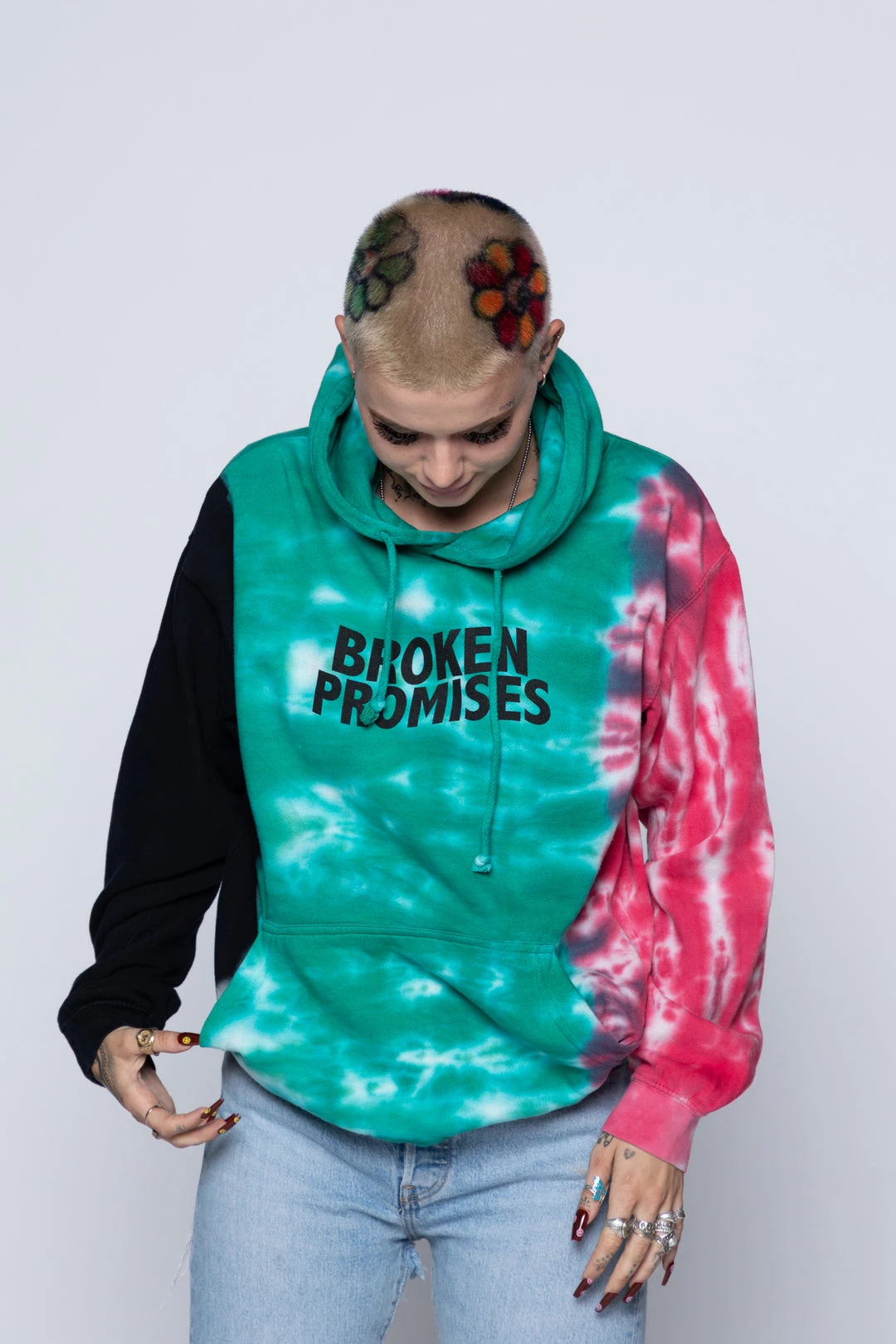 CASH Hoodies Wave Logo Tri-Color Hoodie