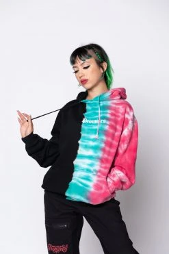 CASH Hoodies Slogan Tri-Color Dye Hoodie