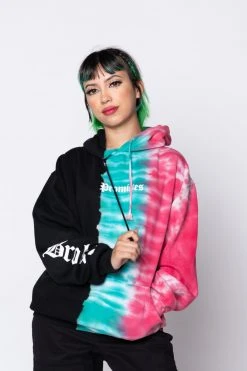 CASH Hoodies Slogan Tri-Color Dye Hoodie