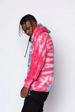 CASH Hoodies Slogan Tri-Color Dye Hoodie