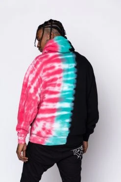CASH Hoodies Slogan Tri-Color Dye Hoodie