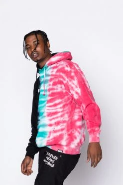 CASH Hoodies Slogan Tri-Color Dye Hoodie