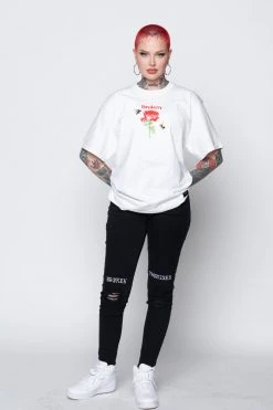 BROKEN PROMISES Shirts Happy On The Outside S/S White