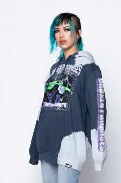 CASH Tie Dye Hoodies Stunt Devil Bleached Dye Hoodie