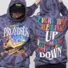 CASH Hoodies Up Down Tie Dye Hoodie Wash Blue