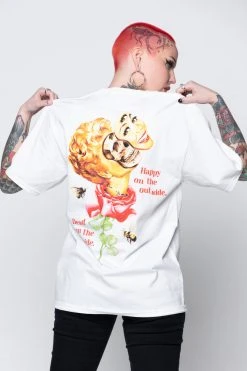 BROKEN PROMISES Shirts Happy On The Outside S/S White