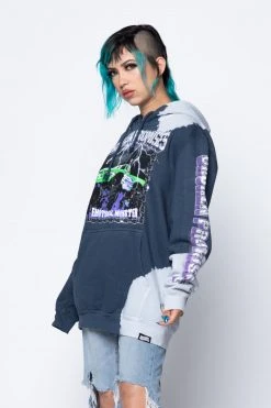 CASH Tie Dye Hoodies Stunt Devil Bleached Dye Hoodie