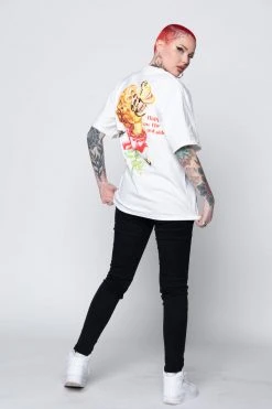 BROKEN PROMISES Shirts Happy On The Outside S/S White