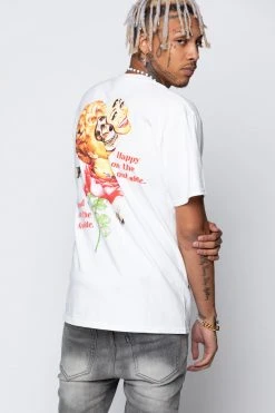 BROKEN PROMISES Shirts Happy On The Outside S/S White