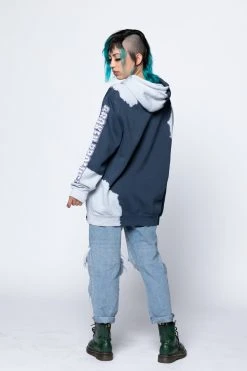 CASH Tie Dye Hoodies Stunt Devil Bleached Dye Hoodie