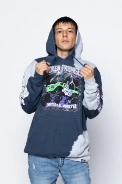 CASH Tie Dye Hoodies Stunt Devil Bleached Dye Hoodie