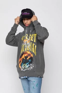 BROKEN PROMISES Hoodies Think Of Me Vintage Wash Hoodie