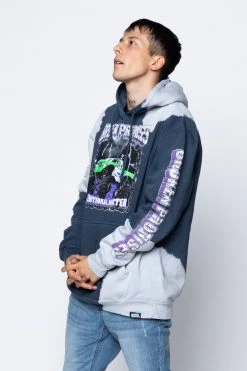 CASH Tie Dye Hoodies Stunt Devil Bleached Dye Hoodie