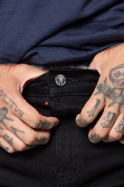 CASH Hell Bound Spatter Denim Bottoms