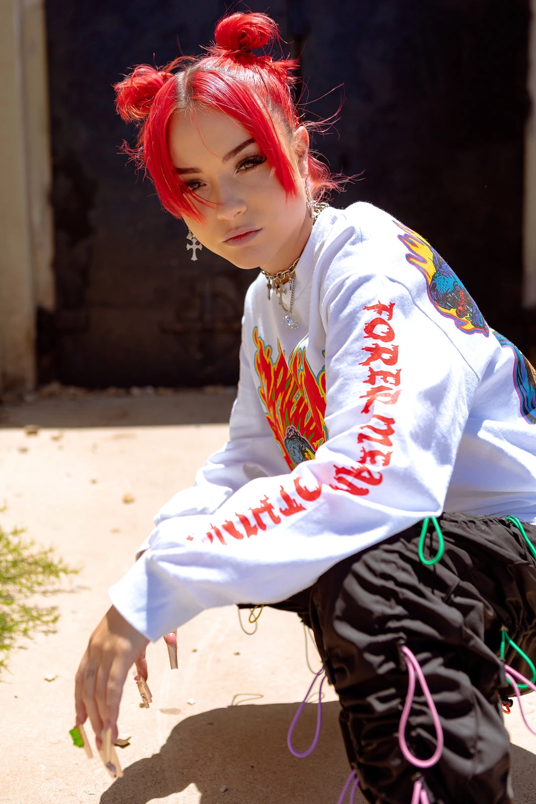 BROKEN PROMISES Bad Chemistry "L/S" Tee White Shirts