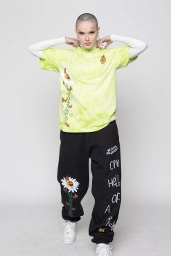 CASH Shirts Pour Out Tie Dye Tee Lemon Lime