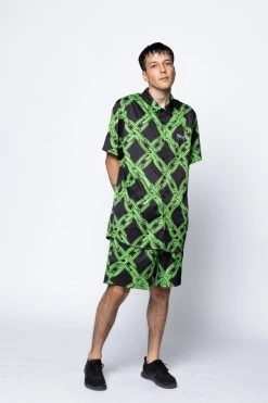 BROKEN PROMISES Link Up Button-Up Shirt Shirts