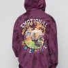 BROKEN PROMISES Hoodies Emotional Spiral Dye Hoodie Wash Purple