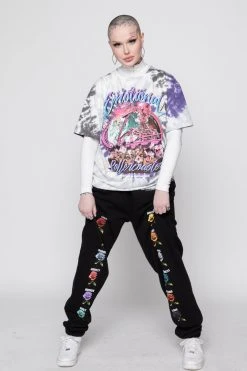 BROKEN PROMISES Shirts Saddest Crew Tie Dye Tee